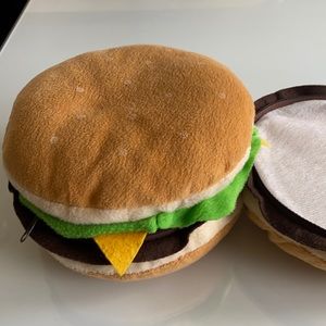 Hamburger , plush, cd holder, cd case